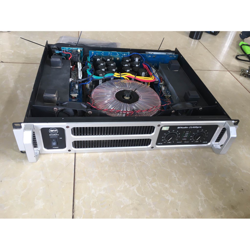 CỤC ĐẨY CÔNG SUẤT 2 KÊNH BFAUDIO BF-21400PRO NHẬP KHẨU CHÍNH HÃNG -CS 1400W