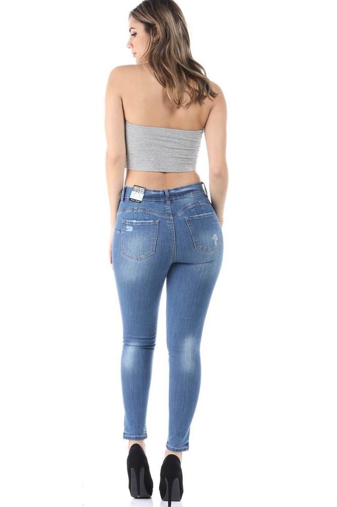 Quần jean skinny rách gối Wax Jean