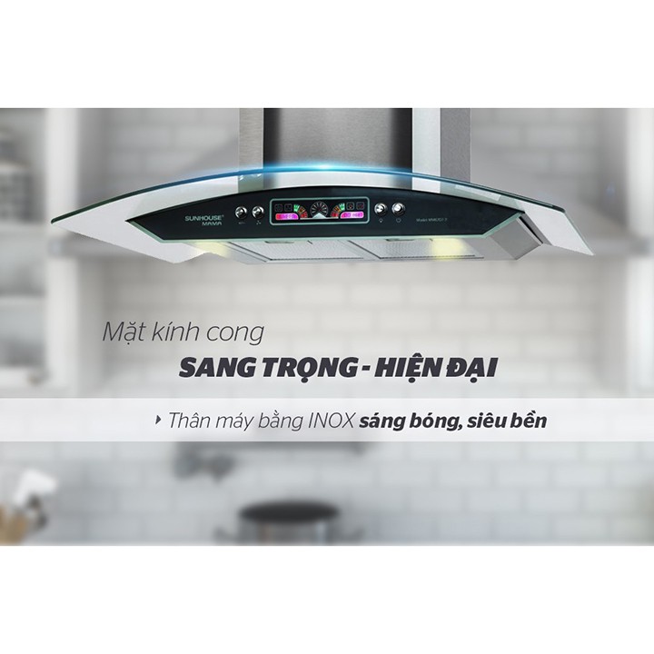 MÁY HÚT MÙI KÍNH CONG SUNHOUSE MAMA MM6707-70 (CÓ ẢNH THẬT) - HÀNG CHÍNH HÃNG