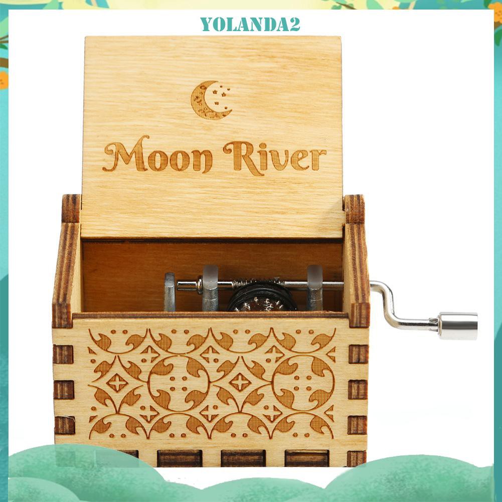 Hộp Nhạc Gỗ Vận Hành Thủ Công Phong Cách Cổ Điển