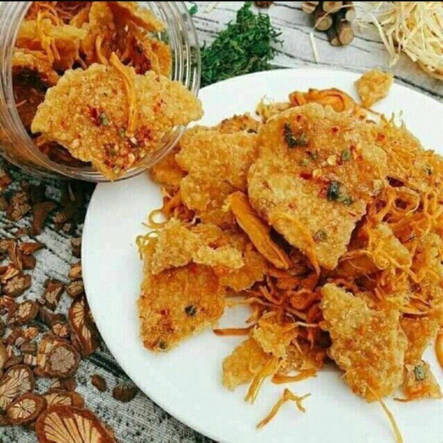 Cơm cháy trộn khô gà _ hủ 400gr