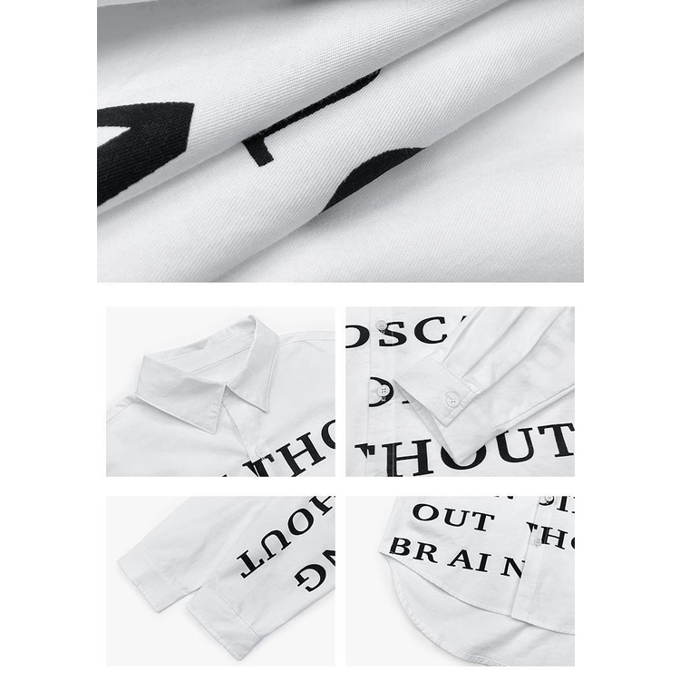 Áo sơ mi trắng dài tay phong cách Hàn Quốc thời trang 2021 mới cho bé trai