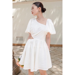 Mini dress chất liệu linen