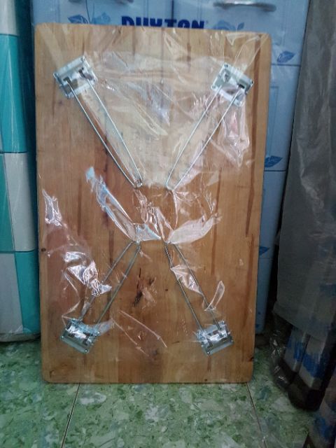 Bàn xếp mặt gỗ chân láp 50×80cm | BigBuy360 - bigbuy360.vn