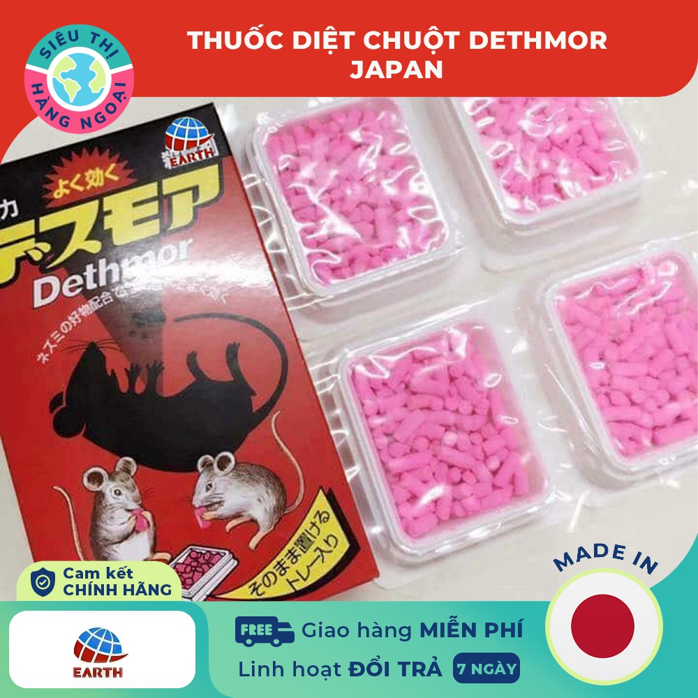 Viên diệt chuột dethmor [hiệu quả diệt cả đàn chuột] Hàng Nhật Bản(được bán bởi Siêu Thị Hàng Ngoại)