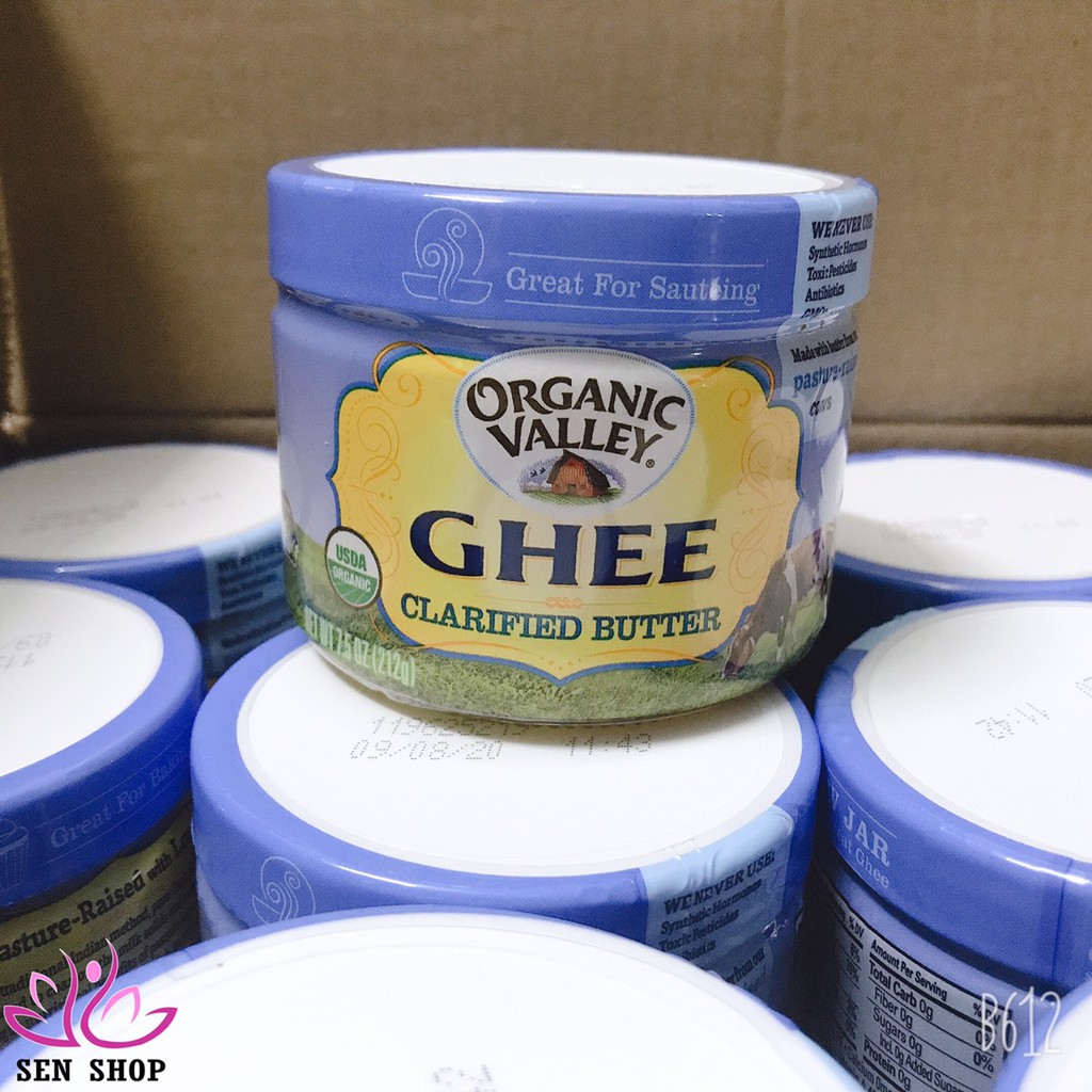 [OGANIC VALLEY] Bơ Ghee hữu cơ 212gr và 368gr