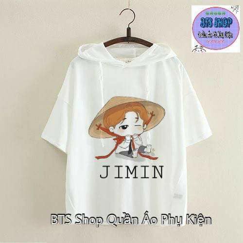 Áo hoodie BTS Jimin in chibi cực cute cực HOT