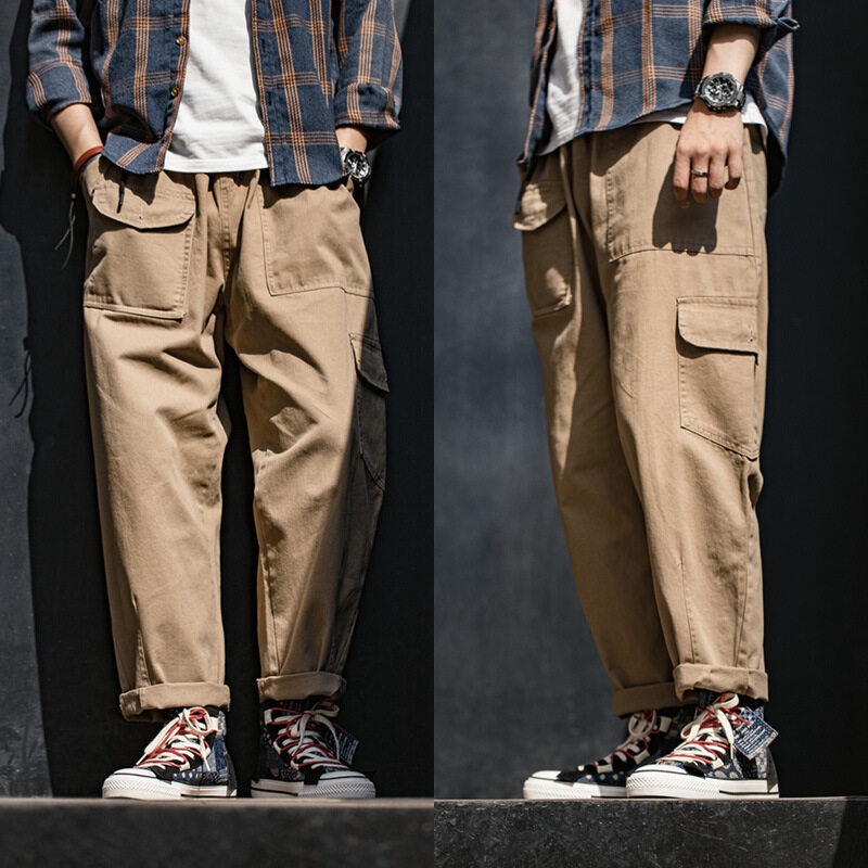Giày thể thao MADEN bằng vải canvas cổ cao phong cách hip hop thời trang mùa thu 2021 dành cho nam