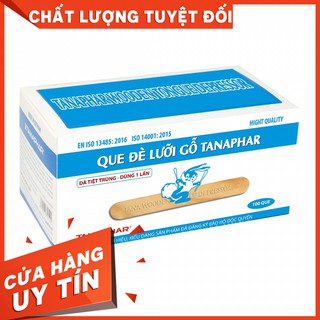 QUE ĐÈ LƯỠI GỖ TIỆT TRÙNG TÂN Á (HỘP 100C)