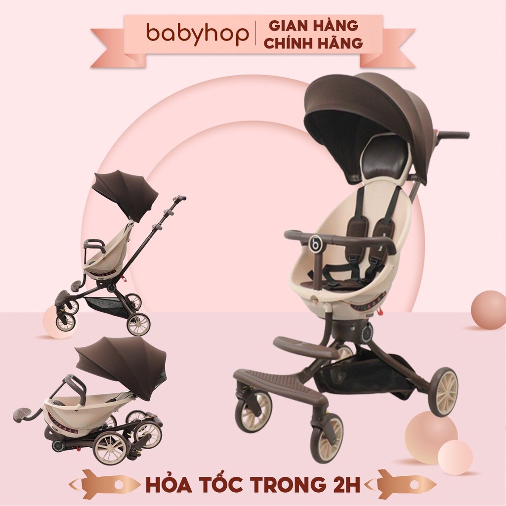 Xe đẩy gấp gọn 2 chiều Baobaohao V18 mẫu mới thông minh cho bé đi chơi đi du lịch hàng chính hãng Bảo hành 12 thumbnail