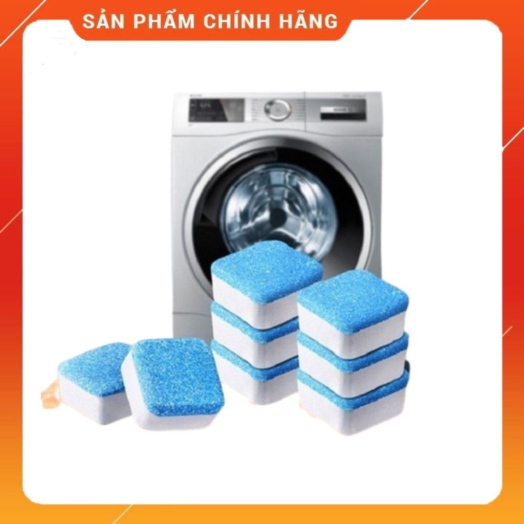 [Hộp 12 Viên] Viên Tẩy Vệ Sinh Lồng Máy Giặt Diệt Khuẩn Và Tẩy Chất Cặn Lồng Máy Giặt Hiệu Quả
