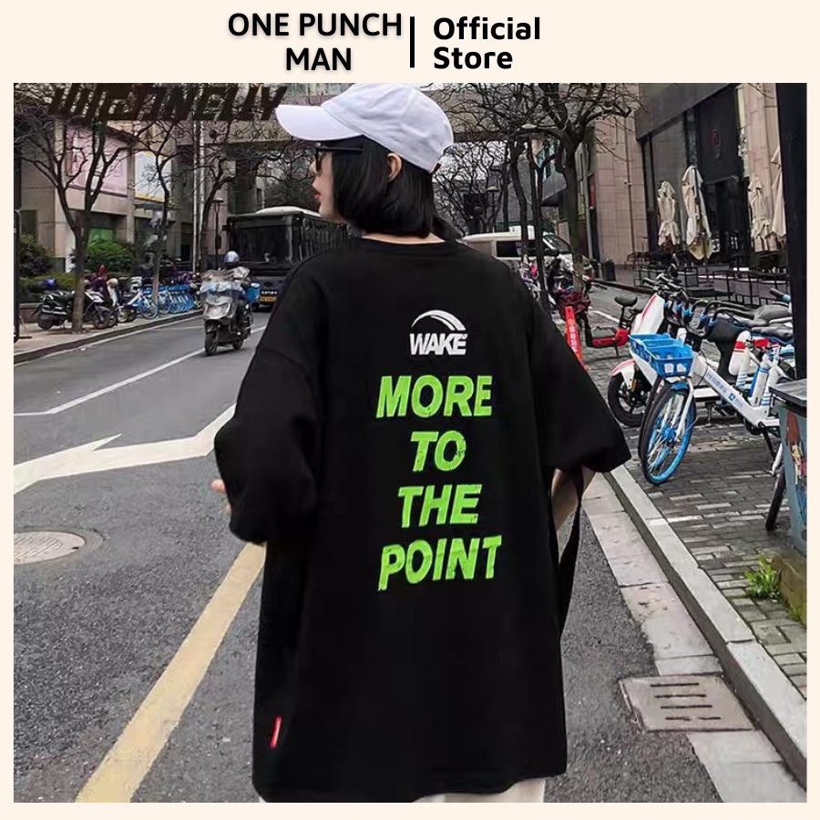 Áo thun tay lỡ WAKE MORE TO THE POINT unisex form rộng - Áo phông OPM co giãn 4 chiều không xù lông