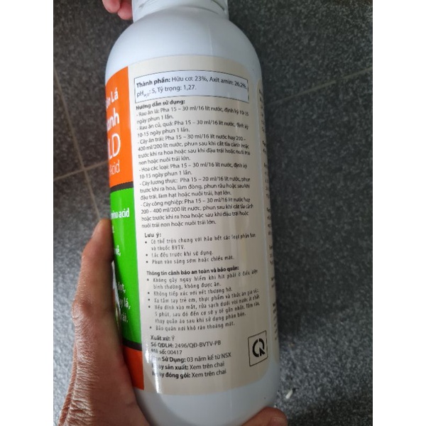 Phân bón lá Amino Acid