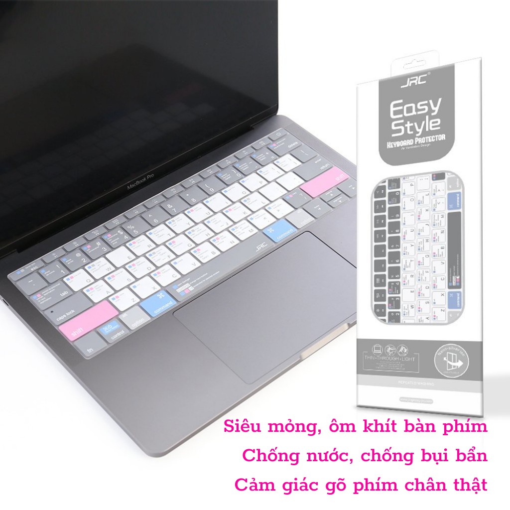 Miếng lót, Phủ Bàn Phím Macbook JRC Shortcut cho Macbook - Chống nước, bám bụi bẩn (3 Màu)