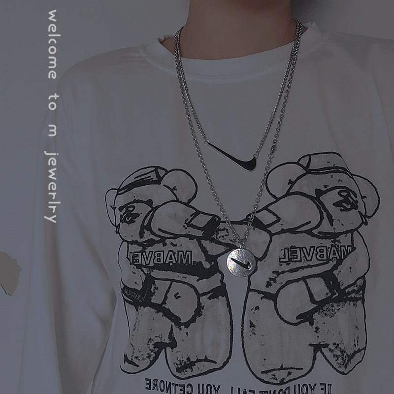 Dây chuyền dài và ngắn đơn giản phong cách Hip Hop cho nam nữ