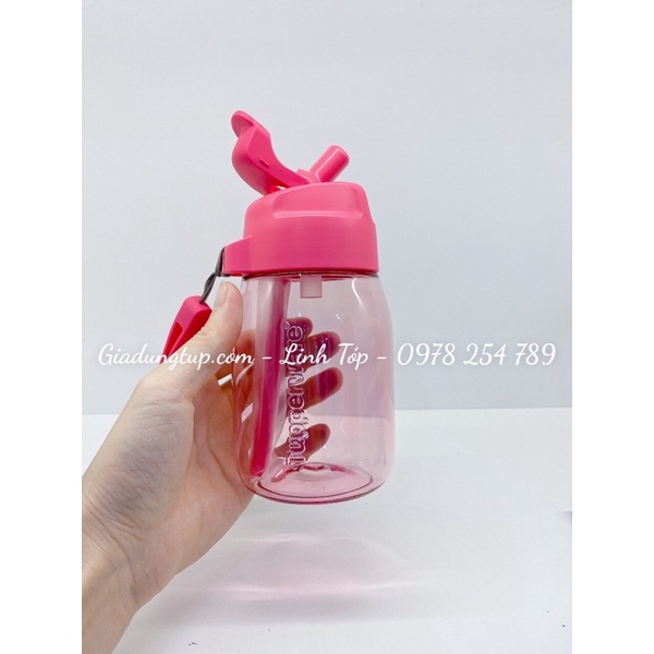 {Có ống hút} Bình nước lohas 350ml kèm ống hút Tupperware