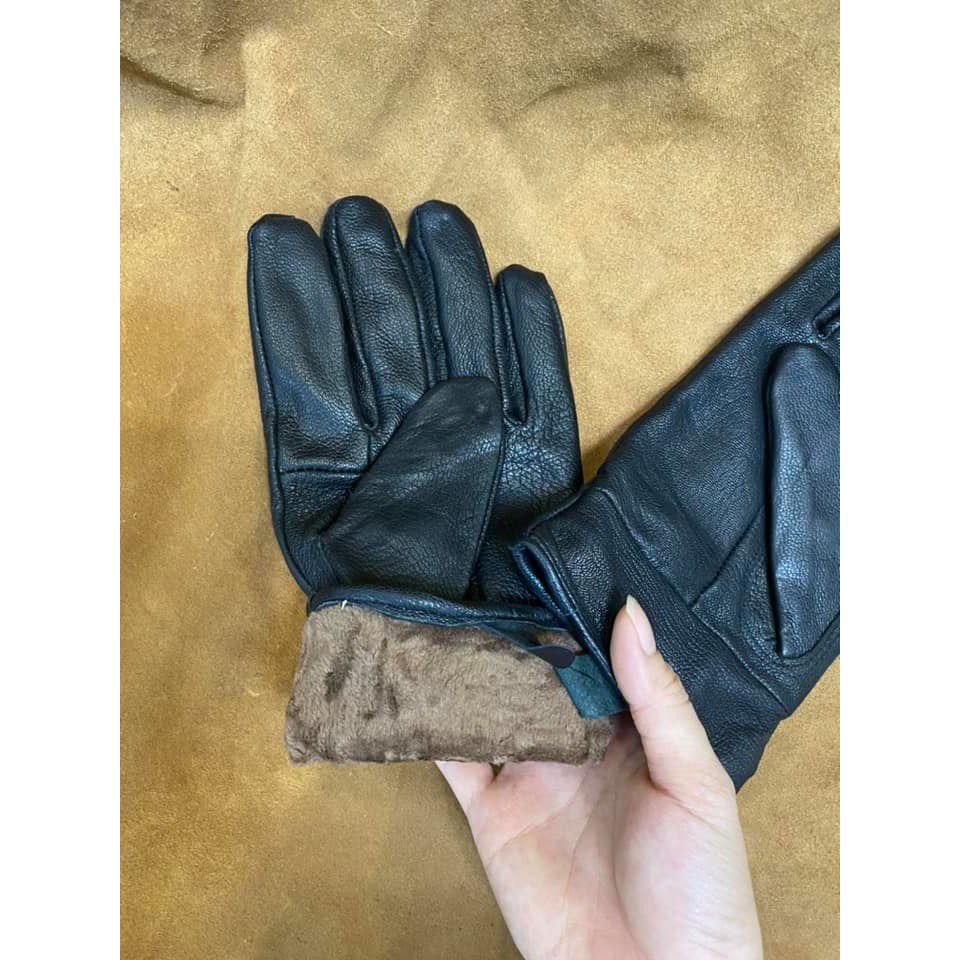 Găng tay da cừu thật 100%
