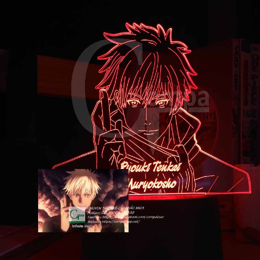 [QUÀ TẶNG ĐỘC ĐÁO] Đèn Ngủ ANIME LED 3D Jujutsu Kaisen Satoru Gojo Type 11 AJKN0111 16 màu tùy chỉnh