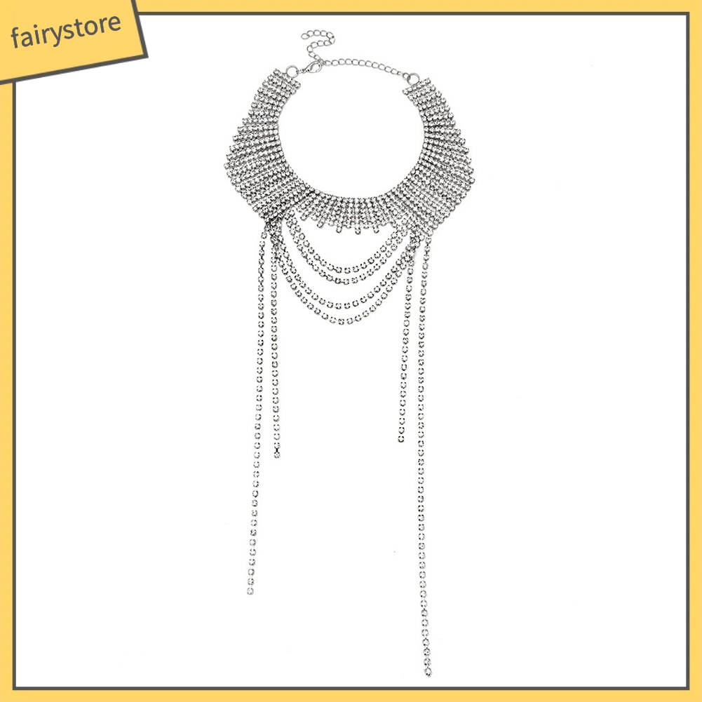 Vòng Cổ Choker Phối Dây Tua Rua Thời Trang Xinh Xắn Cho Nữ