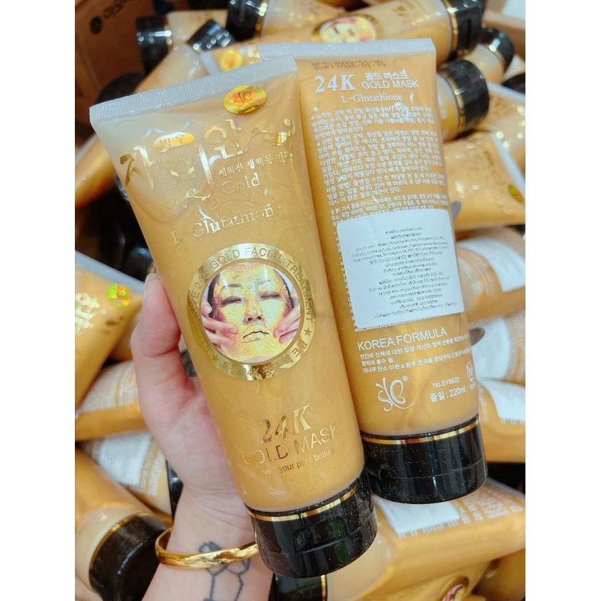 Mặt nạ gel lột trắng da dát vàng 24k Hàn Quốc - Gold Mask L-Glutathione