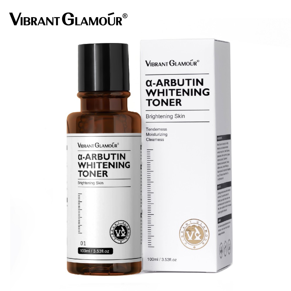 Toner trắng da VIBRANT GLAMOUR α-Arbutin Niacinamide + vitamin C giảm đốm nâu chống lão hóa dưỡng ẩm 100ml