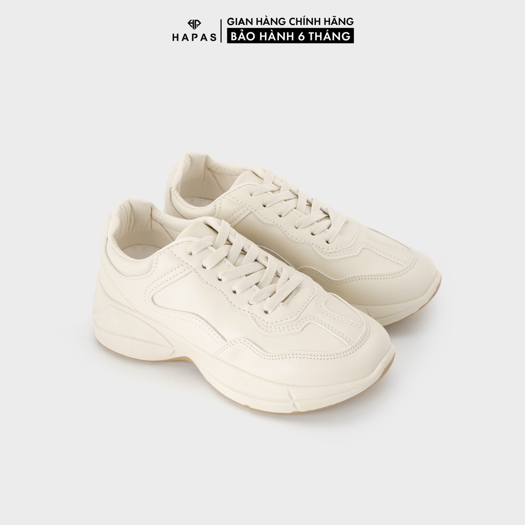 Giày thể thao nữ sneaker độn đế cá tính da mịn HAPAS - GSK21