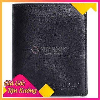Ví nam da bò kiểu đứng màu đen PH2108