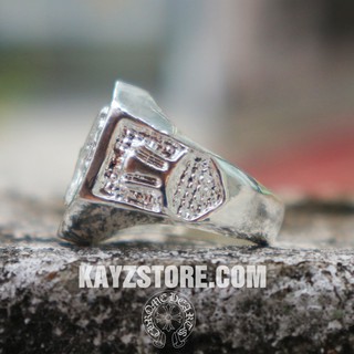 [FREESHIP] Nhẫn Bàn Đá Cổ Bạc Ý S925