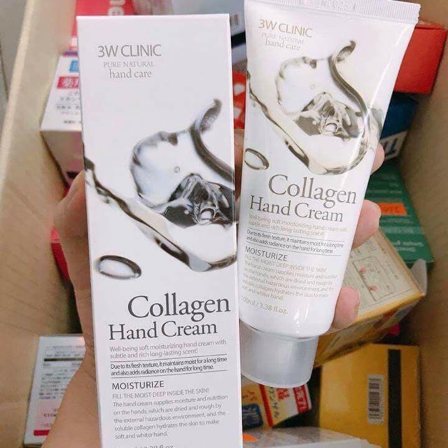 Kem dưỡng da tay 3W Clinic Collagen