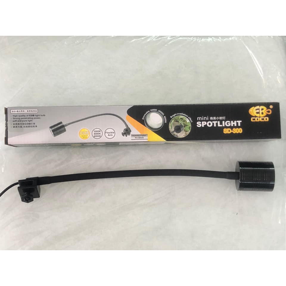 Đèn Rọi Bể Thủy Sinh 5W Ánh Sáng Trắng Cho Hồ 50-60cm