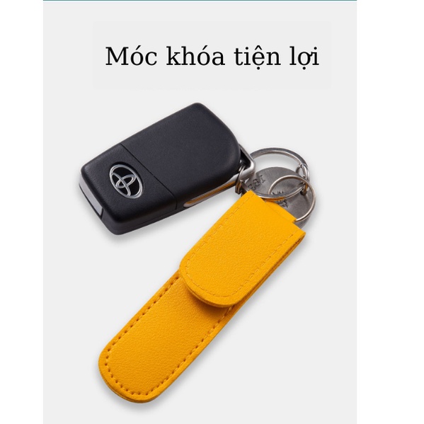 Bộ Dụng Cụ Lấy Ráy Tai 6 Món Inox Cao Cấp. Set Ngoáy Tai Đựng Bao Da, Móc Khóa Ngỏ Gọn