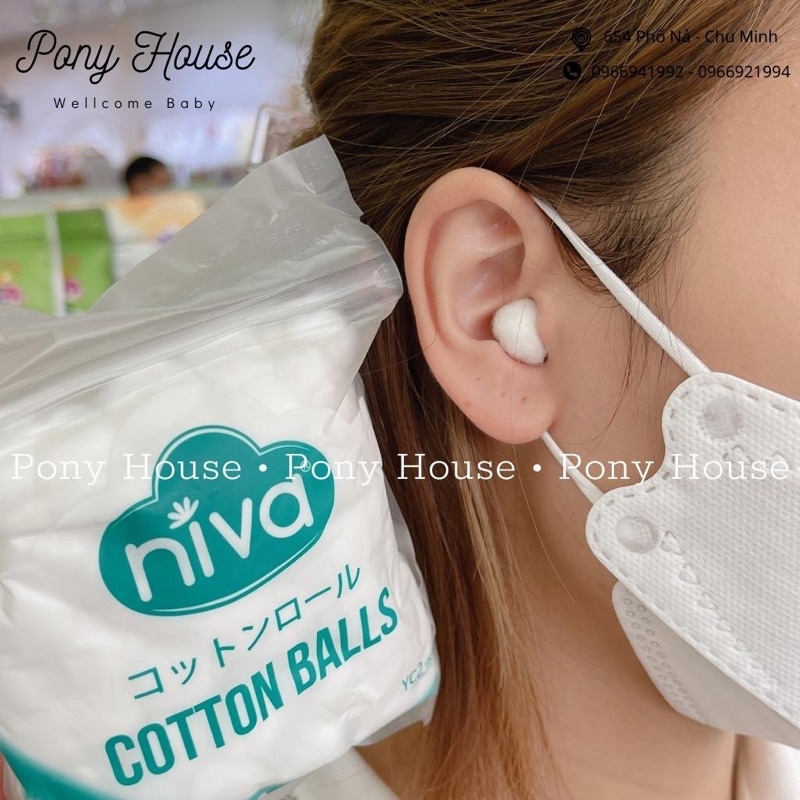 Bông Nhét Tai/Bịt Tai Cho Mẹ Sau Sinh Niva Gói 100 Viên