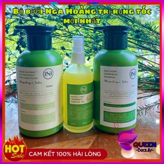 Combo dầu gội bưởi+tinh dầu bưởi +gel ủ bưởi dừa nga hoàng