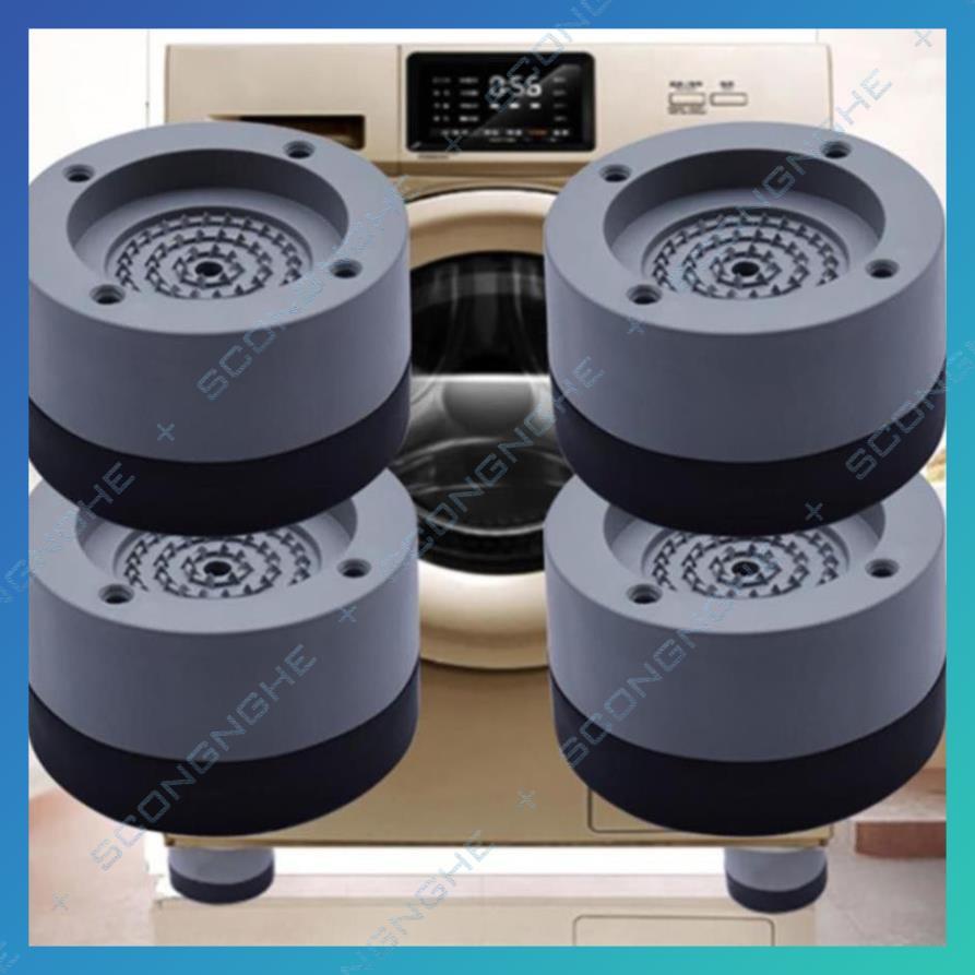 Chân máy giặt 4 miếng cao su cao cấp chống ồn chống rung (LOẠI 1)