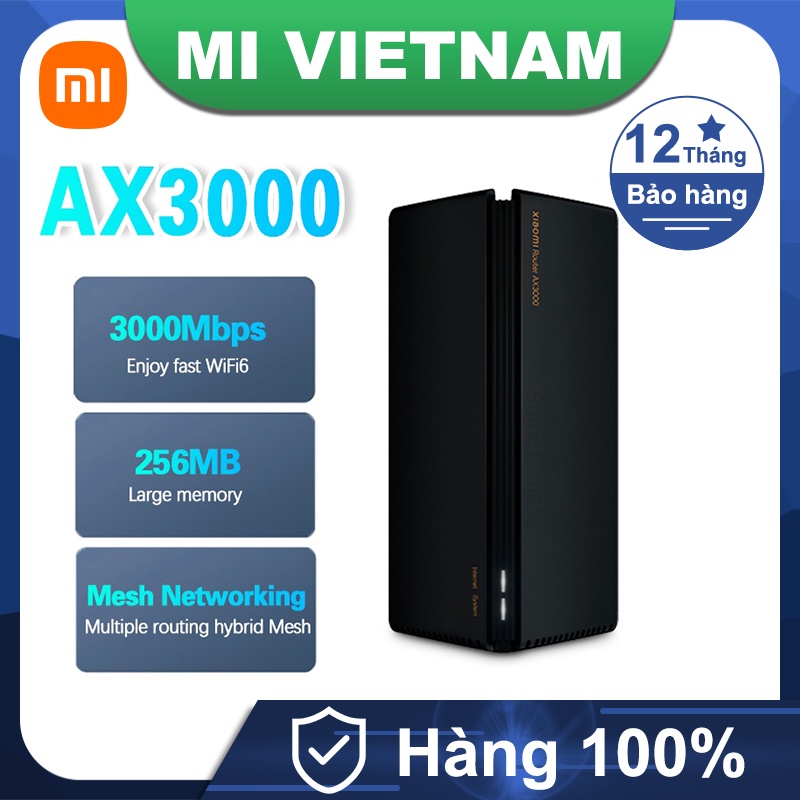 Bộ phát Wifi Router Xiaomi AX3000 Mesh Routers Wifi6 2.4G 5.0 GHz Full Gigabit 5G WiFi Repeater 4 Antennas