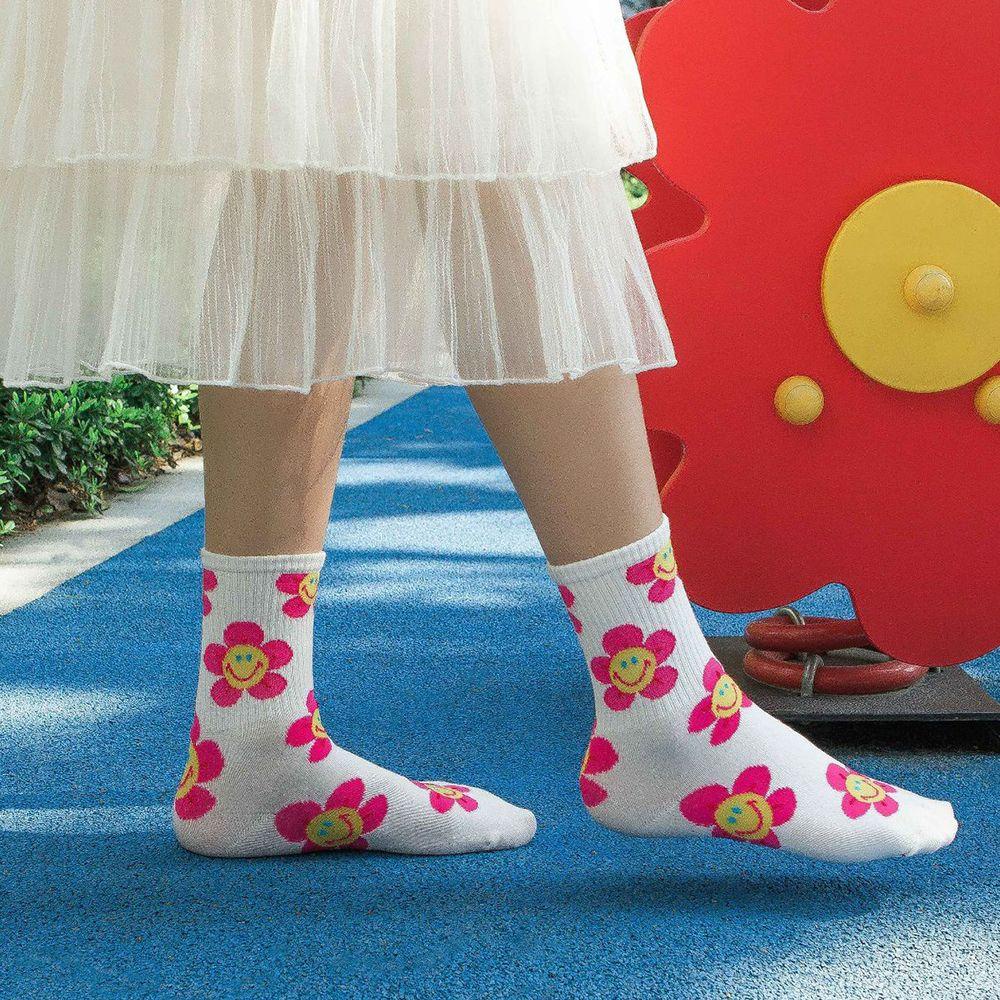 IVORY Đôi Vớ HọA TiếT Hoa Dễ Thương ThờI Trang SàNh ĐiệU Cho Nữ