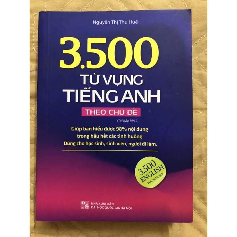 Sách - 3500 Từ vựng tiếng anh theo chủ đề ( Sách bản mầu tái bản lần 3)