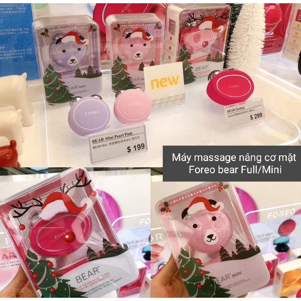 Máy nâng cơ mặt Foreo Bear Mini,Full🌸[CHỈ SẴN ÍT-LIÊN HỆ TRƯỚC MUA]