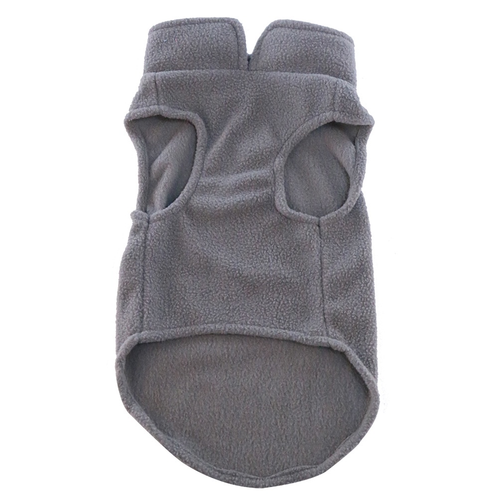 Áo khoác vải nỉ dày dặn giữ ấm màu trơn xinh xắn cho thú cưng