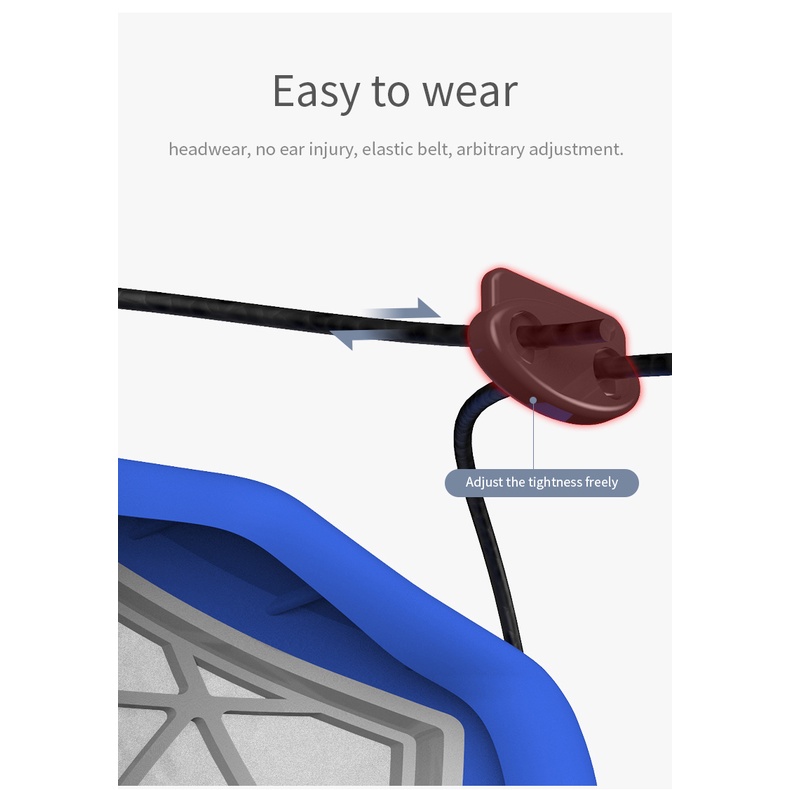 Khẩu Trang Chống Bụi Pm2.5 Bằng Silicon Thay Thế Cho Người Lớn KN95 Mặt nạ dành cho người lớn Silicone PM2.5