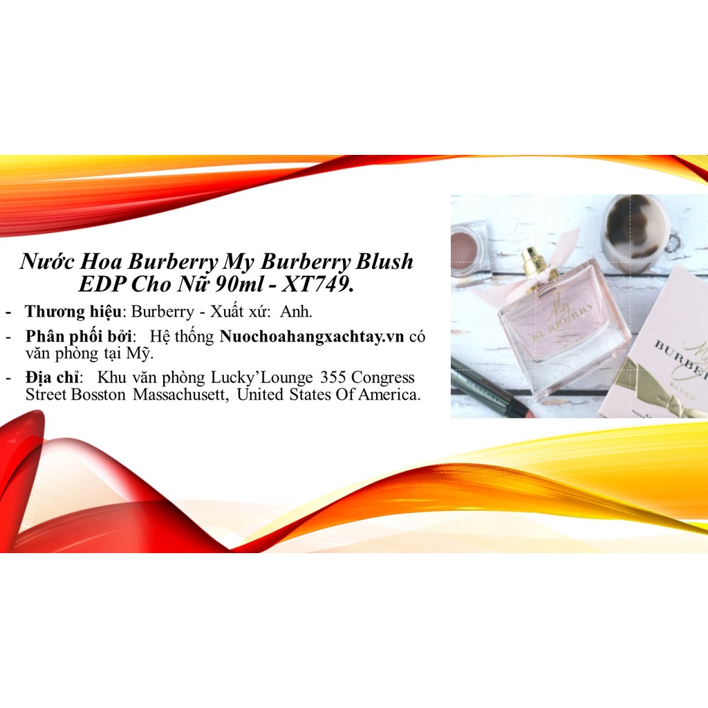 Nước Hoa Burberry My Burberry Blush EDP Cho Nữ 90ml Chính hãng XT749