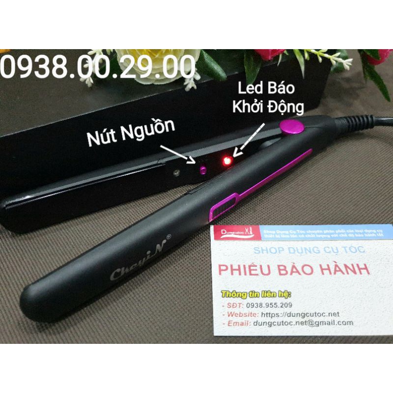 Máy Kẹp Tóc Mini Chính Hãng Ckeyin, Máy Duỗi Tóc Cá Nhân Bản Nhỏ.(Ảnh thật)