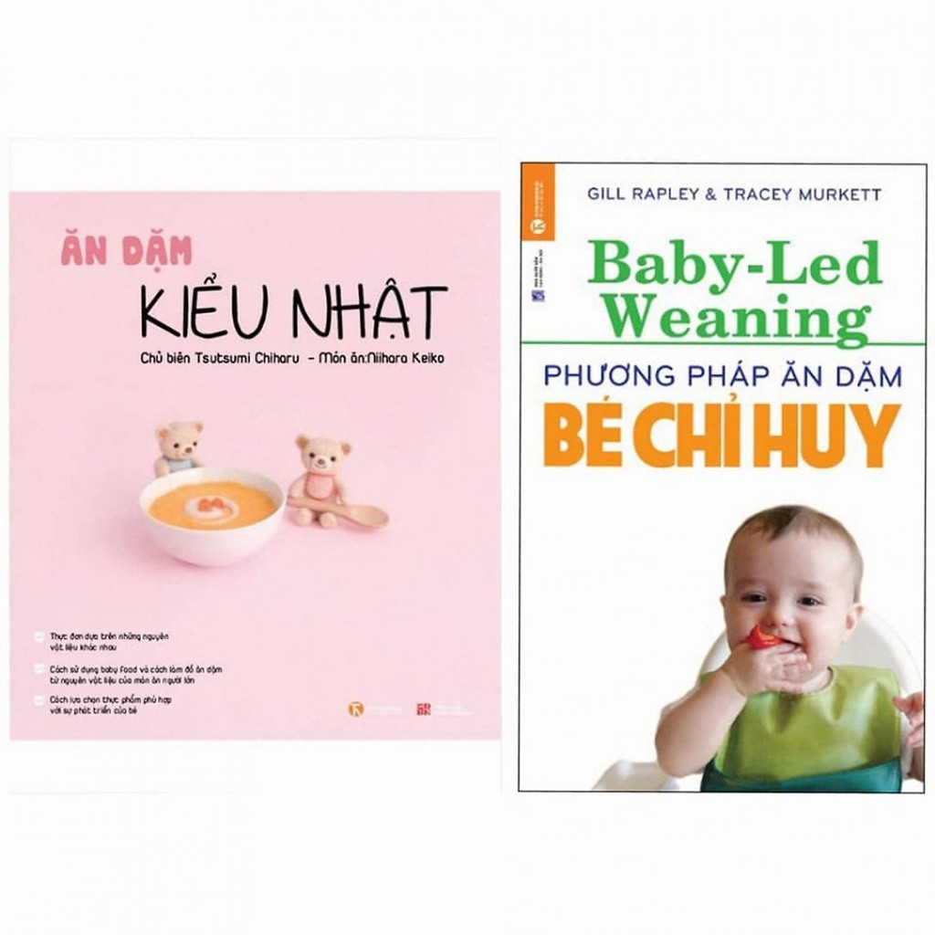 [Mã LT50 giảm 50k đơn 250k] Sách - Combo sách Ăn dặm kiểu Nhật, Ăn dặm bé chỉ huy