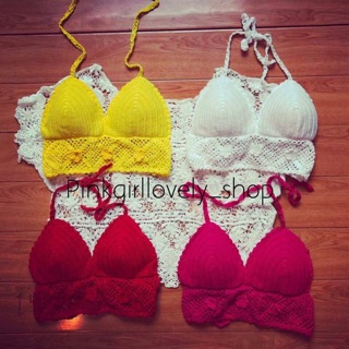 Bikini áo móc len
