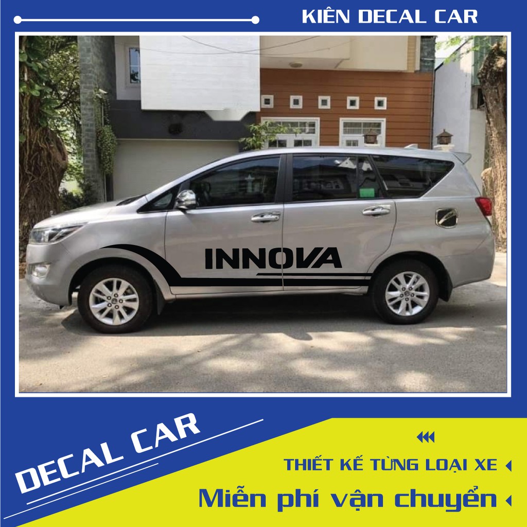 Tem xe Toyota Innova phong cách thể thao-decal Innova