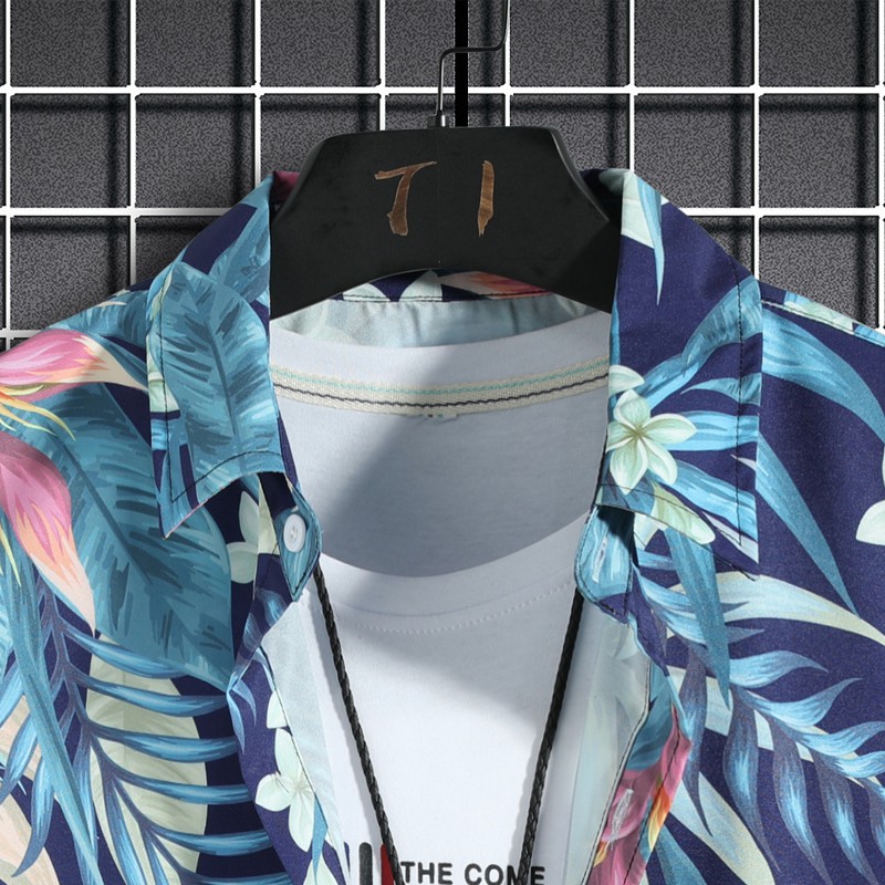 Áo Sơ Mi Ngắn Tay Họa Tiết Mùa Hè Thời Trang Dành Cho Nam Size M-5Xl | BigBuy360 - bigbuy360.vn