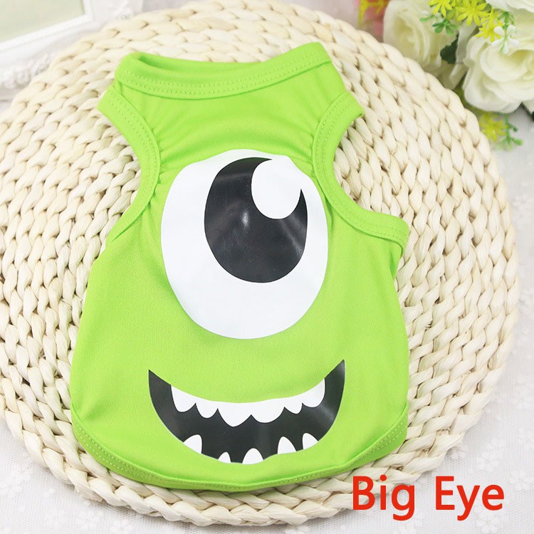 Áo thun in họa tiết nhân vật hoạt hình đáng yêu cho thú cưng