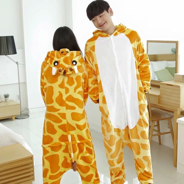 Pijama thú bông hình hươu cao cổ