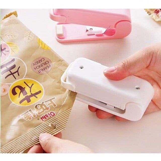 Máy hàn miệng túi, ni lông mini cầm tay tiện lợi bằng nhựa cao cấp