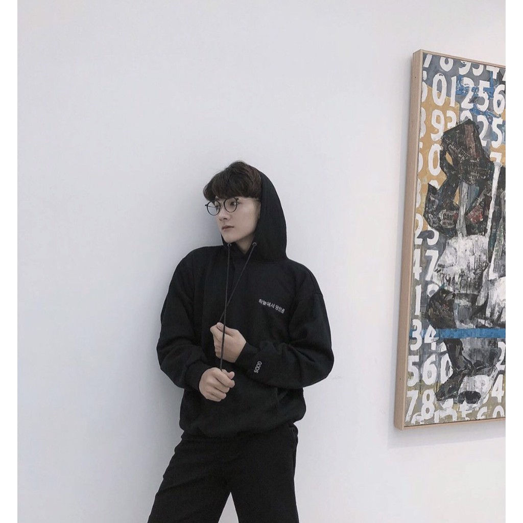 Nhập WAPCK111 giảm 25k đơn từ 200k - Áo Hoodie REGOD KOREAN Đen Unisex | BigBuy360 - bigbuy360.vn